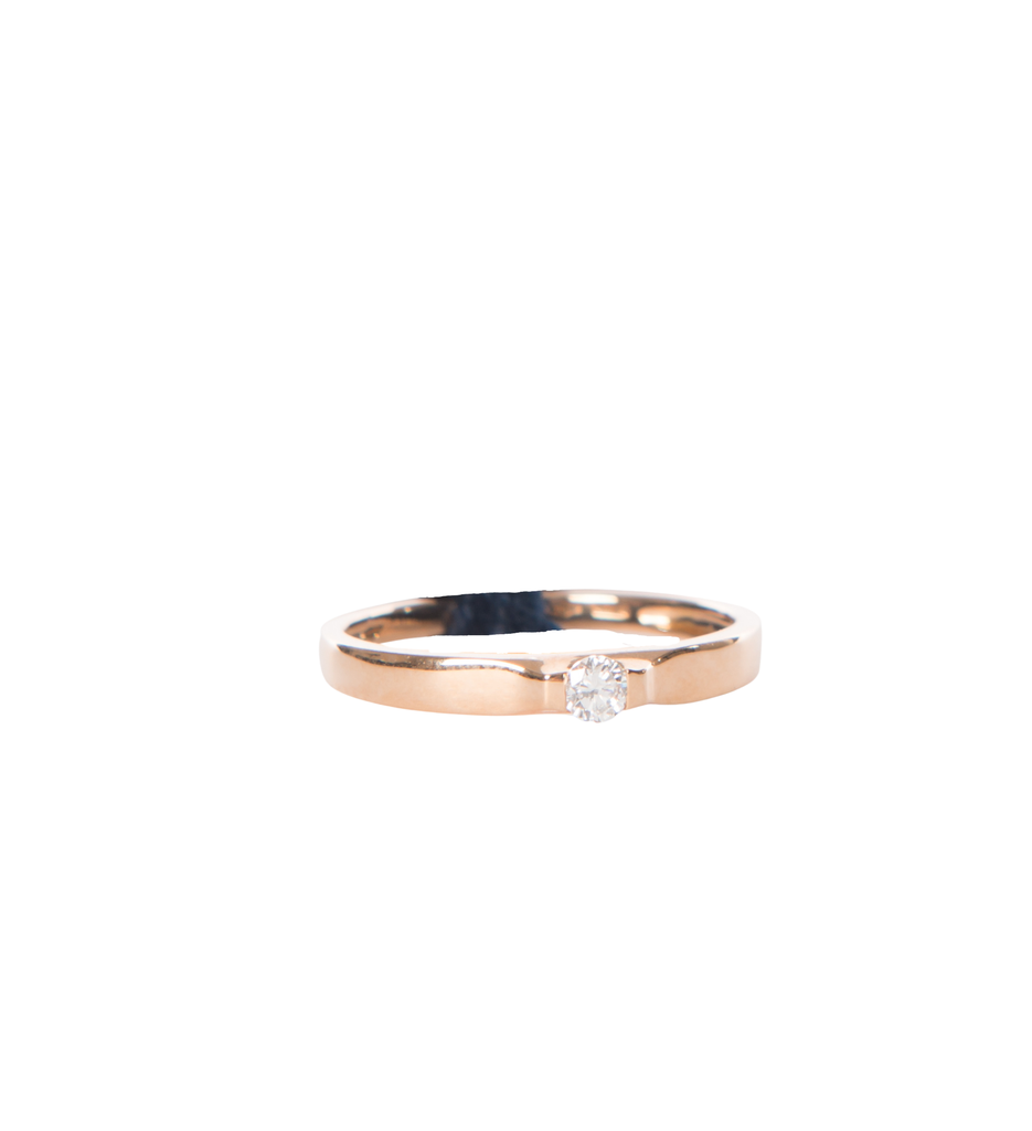 Hulpiau Ring Solitair 0,36 ct