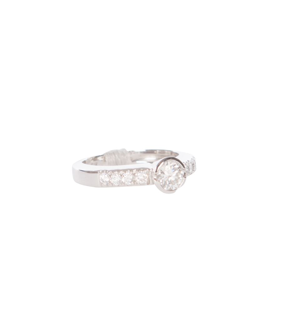 Hulpiau Ring Solitair 0,62 ct